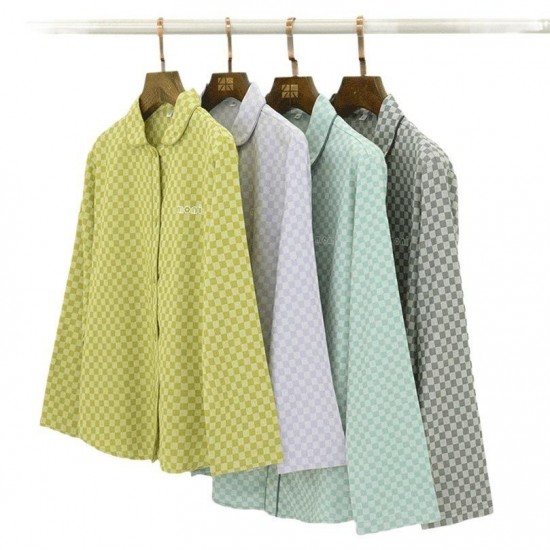 Elegant Flannel Homewear in Neutral